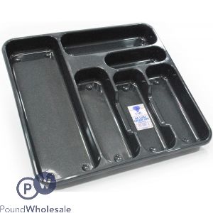 DELUXE LARGE CUTLERY TRAY GRAPHITE