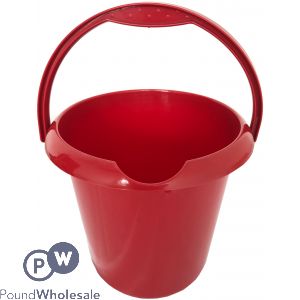 Round Bucket Glitter Red 5l