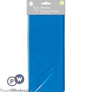 GIFTMAKER BLUE TISSUE PAPER 10 SHEETS 50CM X 70CM