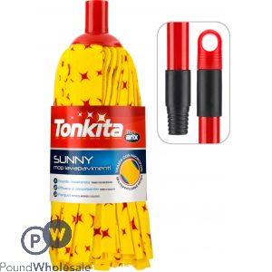 Tonkita Sunny Mop Non Woven With Red Handle 130cm