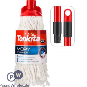 Tonkita Premium Cotton Mop With Handle 130cm