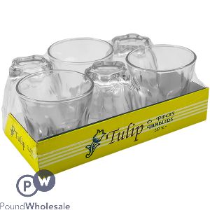 Tulip Glass Tumblers 237ml 6 Pack
