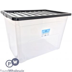 Plastic Storage Box With Lid Extra Large 70L