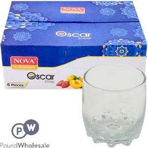 Nova Glassware Oscar Glass Tumblers 300ml 6 Pack