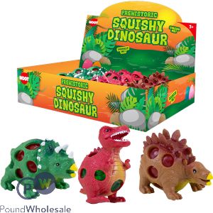 HOOT SQUISHY BEAD DINOSAUR ASSORTED CDU