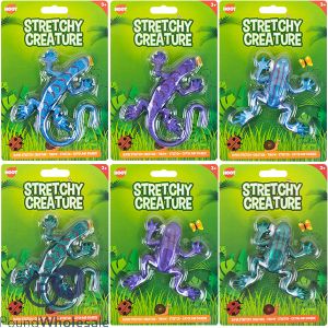 HOOT STRETCHY CREATURE LIZARD &amp; FROG TOY ASSORTED