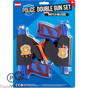 HOOT POLICE DOUBLE GUN PLAY SET