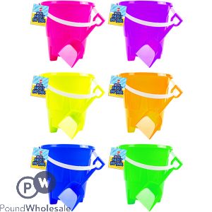 Hoot Round Castle Bucket & Spade Set Assorted Colours