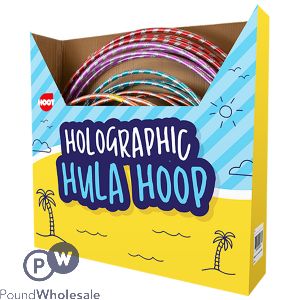 Hoot Holographic Hula Hoop Assorted Cdu