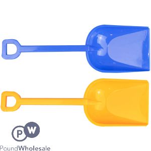 HOOT PLASTIC TOY SPADE 25CM ASSORTED COLOURS