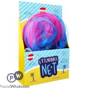 Hoot Extendable Net 65cm Assorted Colours Cdu