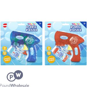 HOOT BATTERY-OPERATED LIGHT-UP BUBBLE BLASTER ASSORTED COLOURS