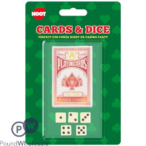Hoot Playing Cards & Dice Games Set