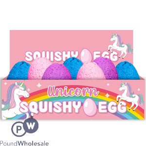 HOOT SQUISHY UNICORN EGG CDU ASSORTED