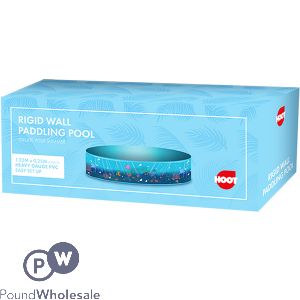 HOOT RIGID PVC WALL PADDLING POOL 1.22M X 0.24M