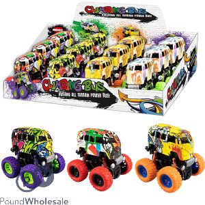 HOOT CLIMBING MONSTER BUS TOY CDU ASSORTED COLOURS