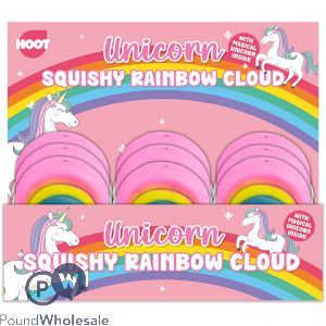 HOOT SQUISHY RAINBOW CLOUD WITH UNICORN CDU