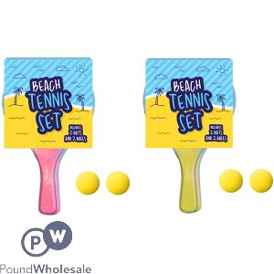 Hoot Beach Tennis Set Assorted Colours