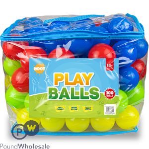 Hoot Assorted Colour Play Balls 100 Pack