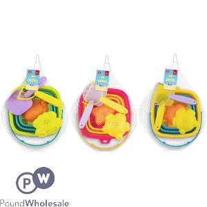 Hoot Foldable Bucket Set 5pc Assorted Colours
