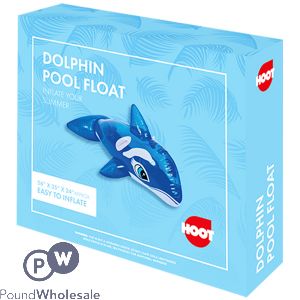 Hoot Inflatable Dolphin Pool Float 56&quot; X 32&quot; X 24&quot;