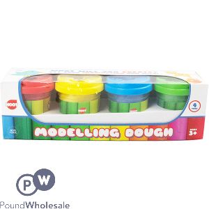 Hoot Assorted Colour Modelling Dough Set 4 Pack