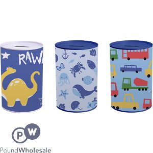 Hoot Boys Money Tin Assorted