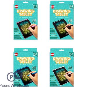 Hoot Drawing Lcd Tablet 8.2" Assorted Colours