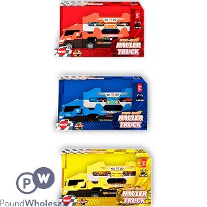 Hoot Hauler Truck & Race Cars Catapult Vehicle Set 5pc Assorted Colours