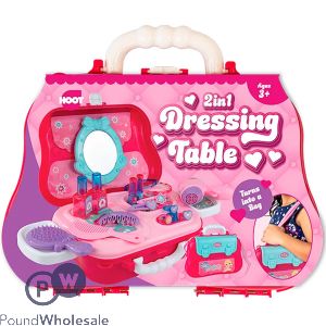 Hoot 2-in-1 Portable Beauty Dressing Table Playset 22pc