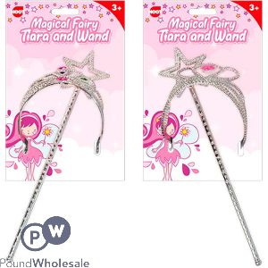 Hoot Sparkly Tiara & Wand Dress-up Set Assorted