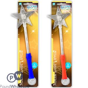 Hoot Three Mode Led Star Light Stick 41cm Assorted Colours