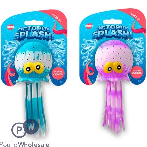 Hoot Water Absorption Splash Octopus Pool Toy 15cm X 6.5cm Assorted Colours