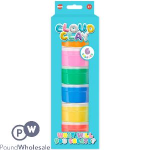 Hoot Super Light Mixed Colour Cloud Clay Set 6pc