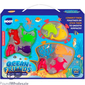 Hoot Ocean Friends Suction Grip Sea Characters 10 Pack