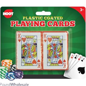 Hoot Plastic-coated Playing Cards 2 Pack