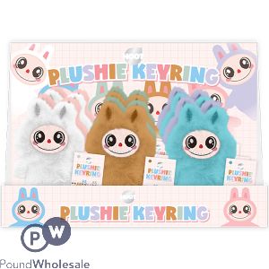 Hoot Plushie Bunny Character Keyring 8cm Cdu Assorted Colours