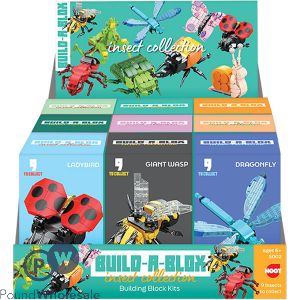 Hoot Build-a-box Insect Collection Building Block Kits Cdu Assorted