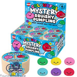 Hoot Colourful Mystery Squishy Dumpling Squish Toy 8.5cm Cdu Assorted Colours