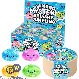 Hoot Diamond Mystery Squishy Dumpling Squish Toy 8.2cm Cdu Assorted Colours