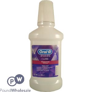 Oral-b 3d White Glamorous White Mouthwash 250ml