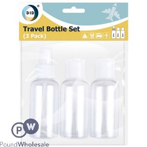 DID TRAVEL BOTTLE SET 3PC