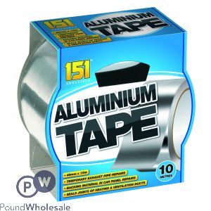 151 ADHESIVES ALUMINIUM TAPE 10M 