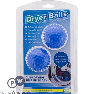 ANTI-STATIC LAUNDRY DRYER BALLS 2PC