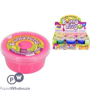 Neon Bouncing Putty CDU Assorted Colours