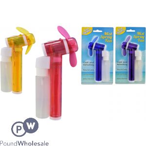 Water Mist Spray Fan Assorted Colours