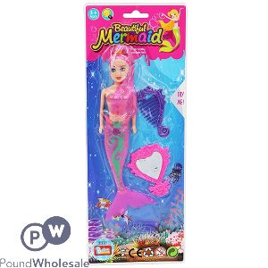 Beautiful Light Up Mermaid Doll With Accessories