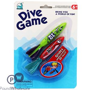 DIVE GAME TORPEDO ROCKETS POOL TOY