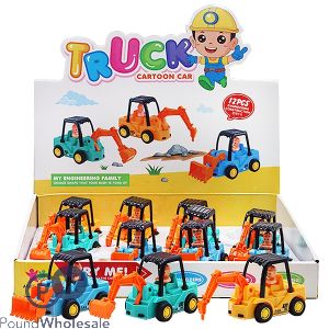 Friction-powered Truck Digger 3 Assorted