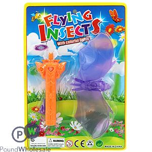 Light-up Flying Insects Pull-line String With Launcher